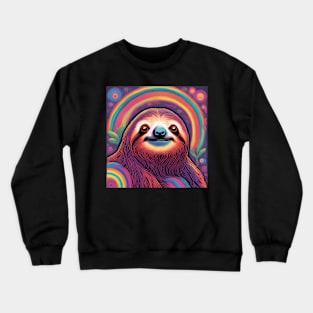 Psychedelic Sloth Crewneck Sweatshirt